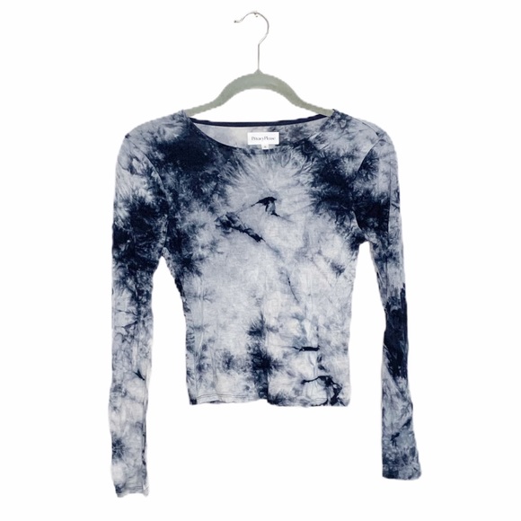 Privacy Please Baylee Top Indigo Blue Tie Dye - Picture 2 of 6